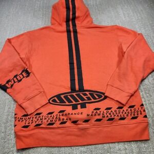 JNCO Hoodie Men Medium Wide Load Heavy Cotton USA Made Orange Glow In The Dark